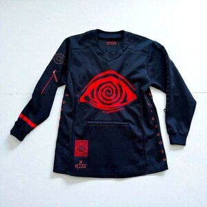 Rezz Rocks Hypnovizion Jersey Mens Medium Red Black EDM Techno Poppunk
